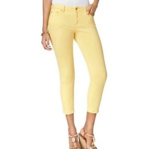 Yellow Michael Kors Izzy Skinny Jeans